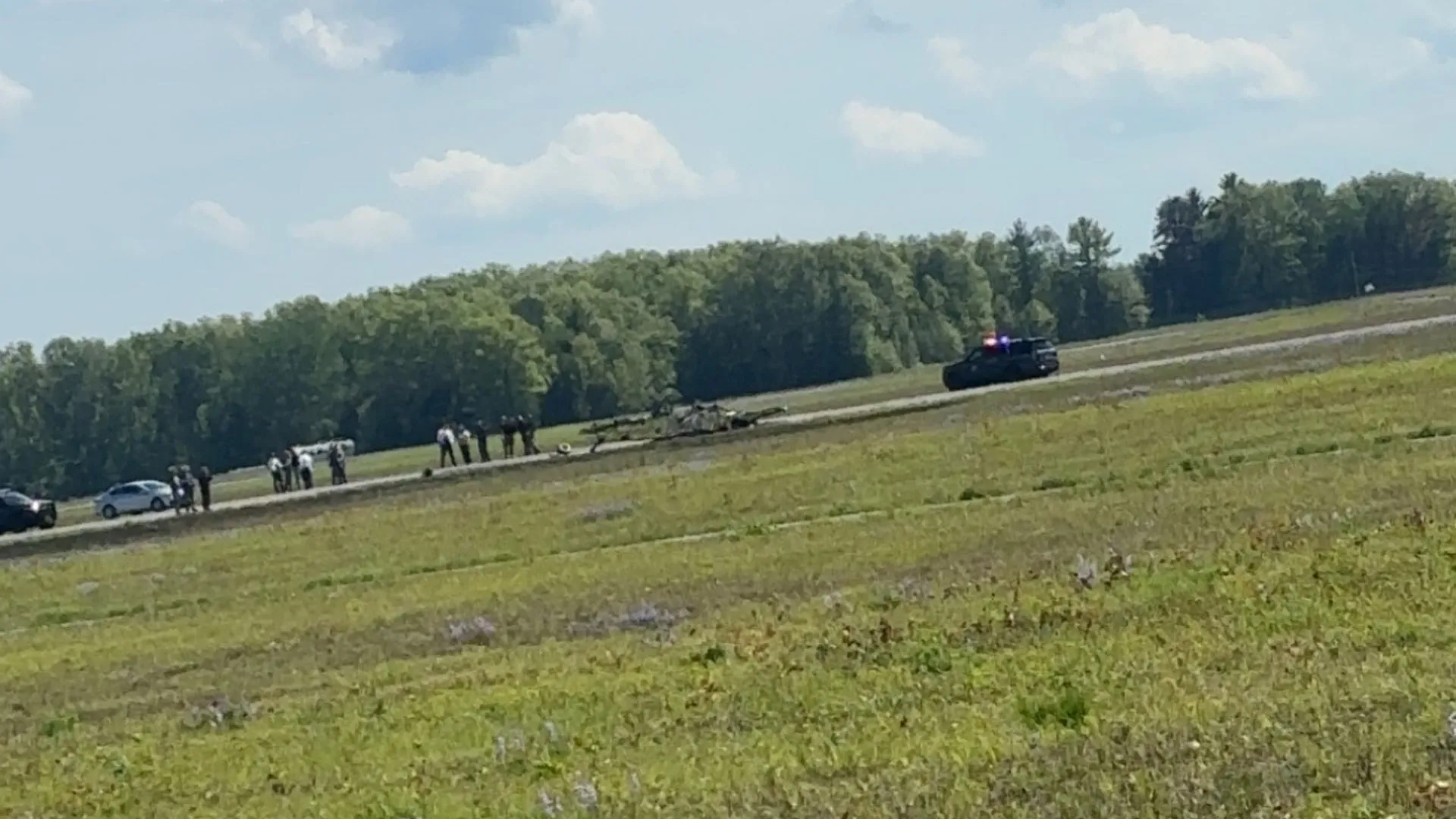 Vážná nehoda vlečného letounu u letiště Saratoga County