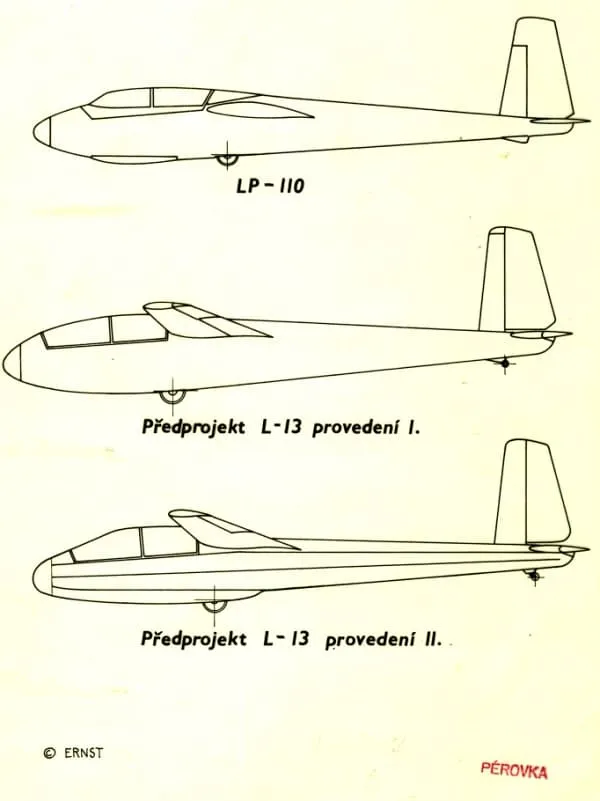 Vývojové předprojekty — LP-110 a rané návrhy L-13