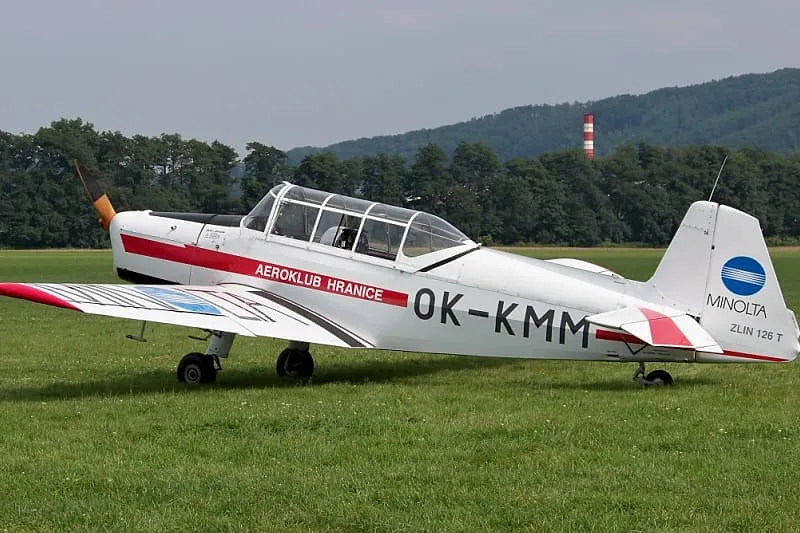 Zlín Z-126T OK-KMM — náš stroj před přestavbou na Z-226MS
